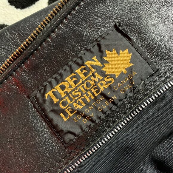 Vintage 90s Black Leather Motorcycle Biker Moto Jacket - Picture 8 of 16